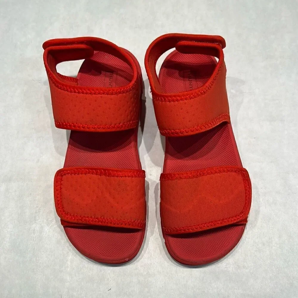 Hunter Wellies Outdoor Kids Red Sandals Water Shoes Sz Boys 13 Girls 1 EUR34 UK2